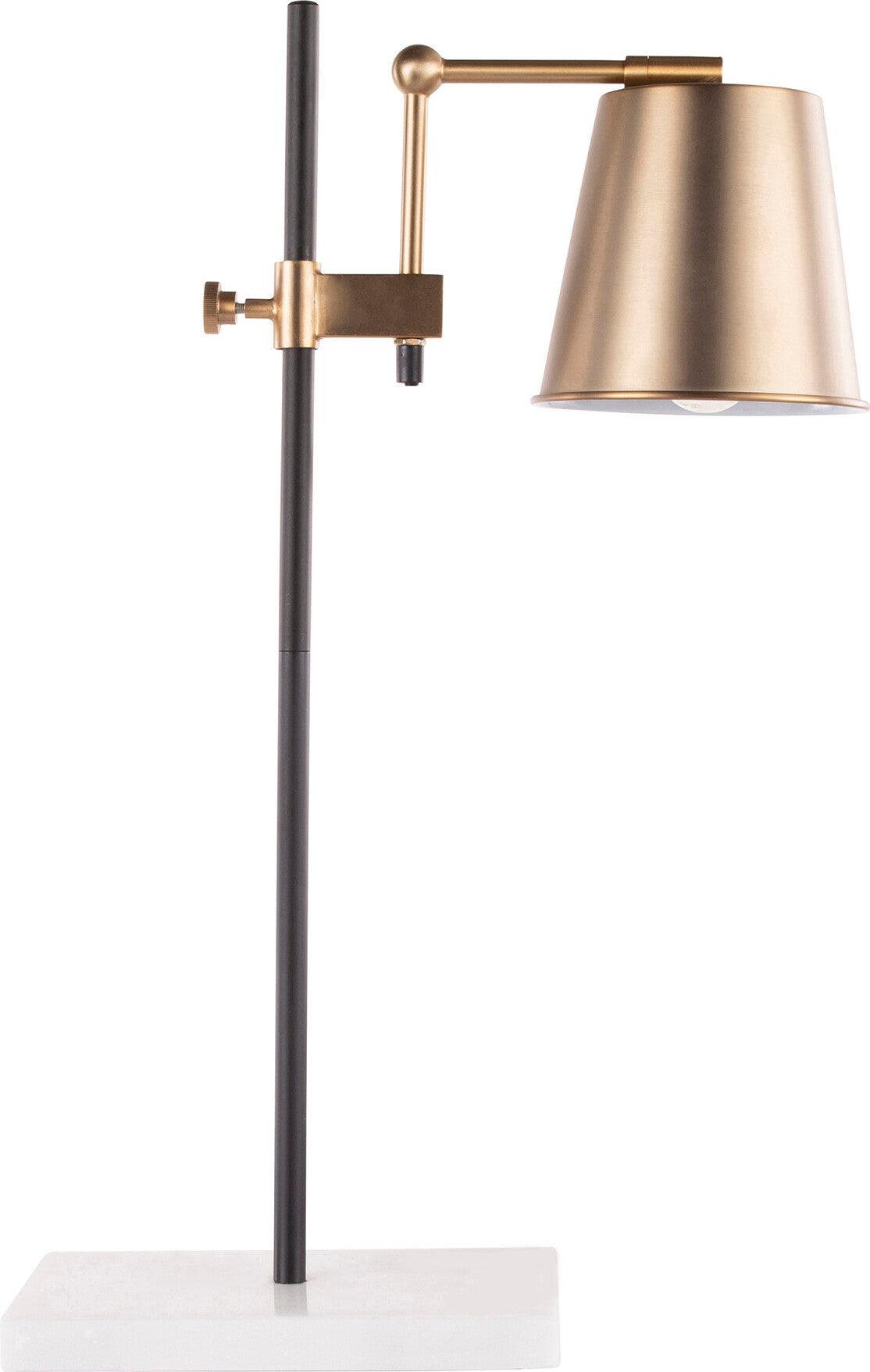 Lumisource Table Lamps - Metric Table Lamp White White & Black