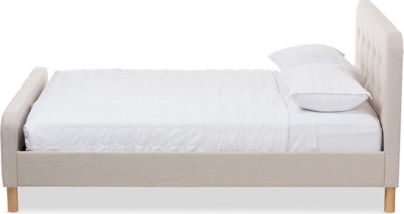 Wholesale Interiors Beds - Samson Full Bed Light Beige