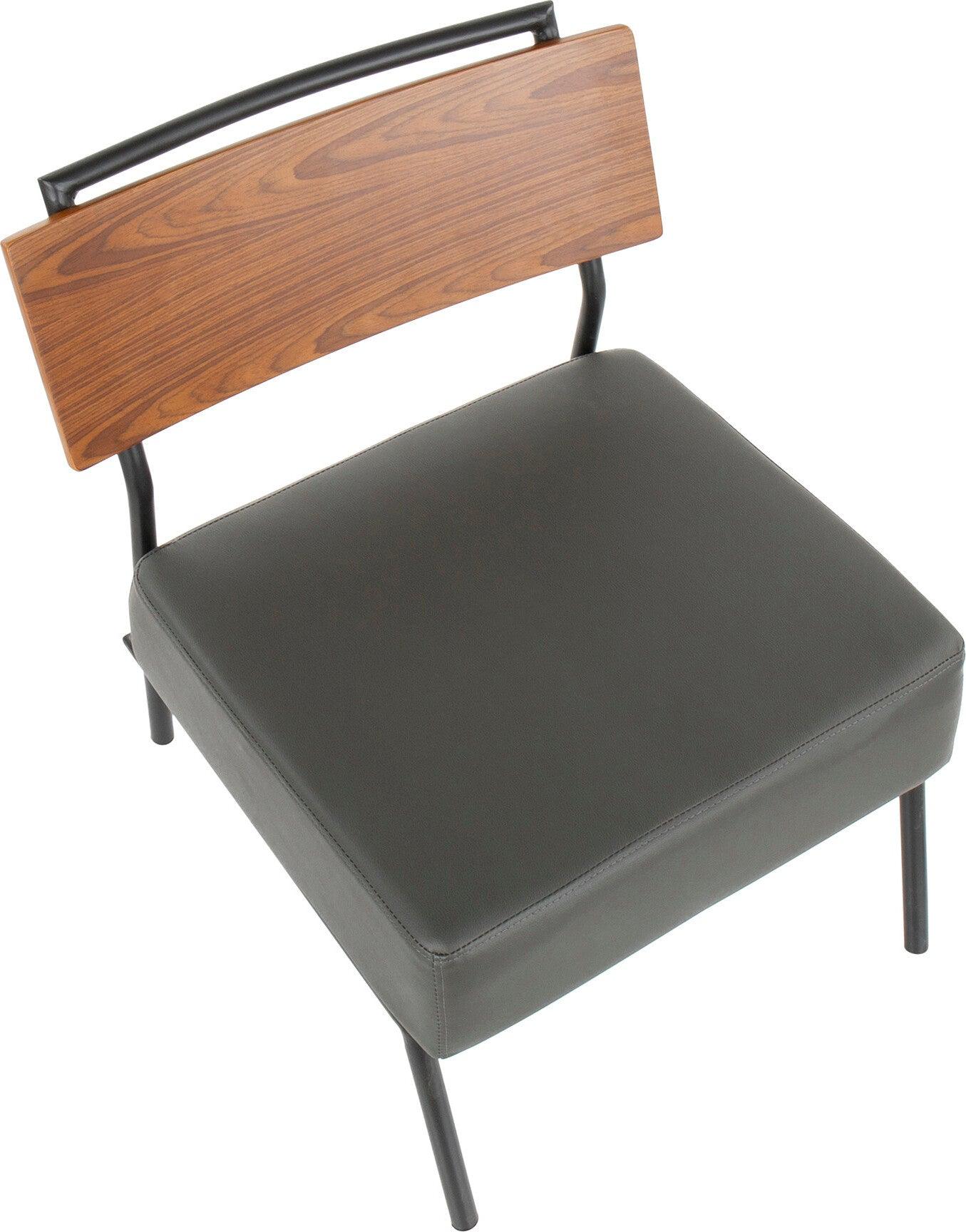 Lumisource Accent Chairs - Fiji Accent Chair Black & Gray