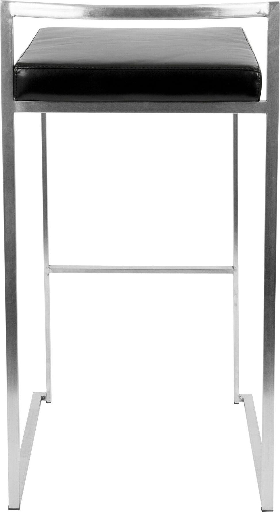 Lumisource Barstools - Fuji Stacker Barstool Black (Set of 2)