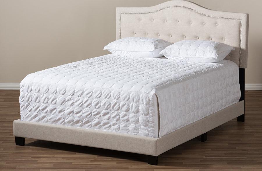 Wholesale Interiors Beds - Emerson Full Bed Light Beige