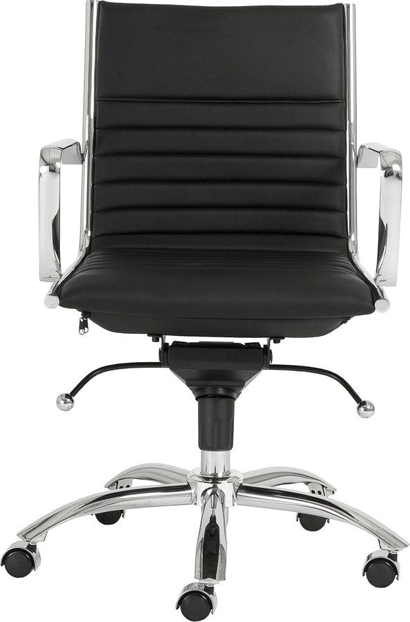 Euro Style Task Chairs - Dirk Low Back Office Chair Black