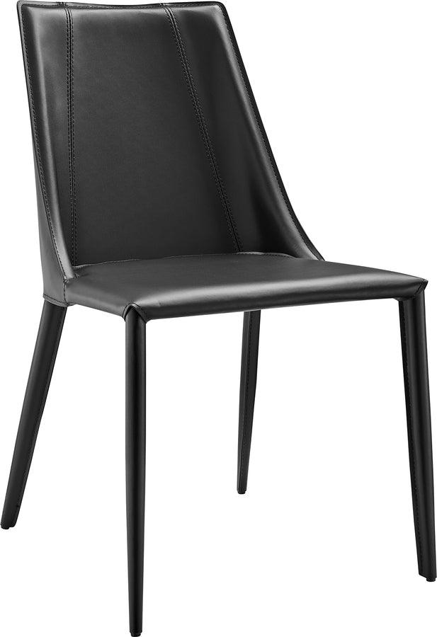 Euro Style Dining Chairs - Kalle Side Chair in Black