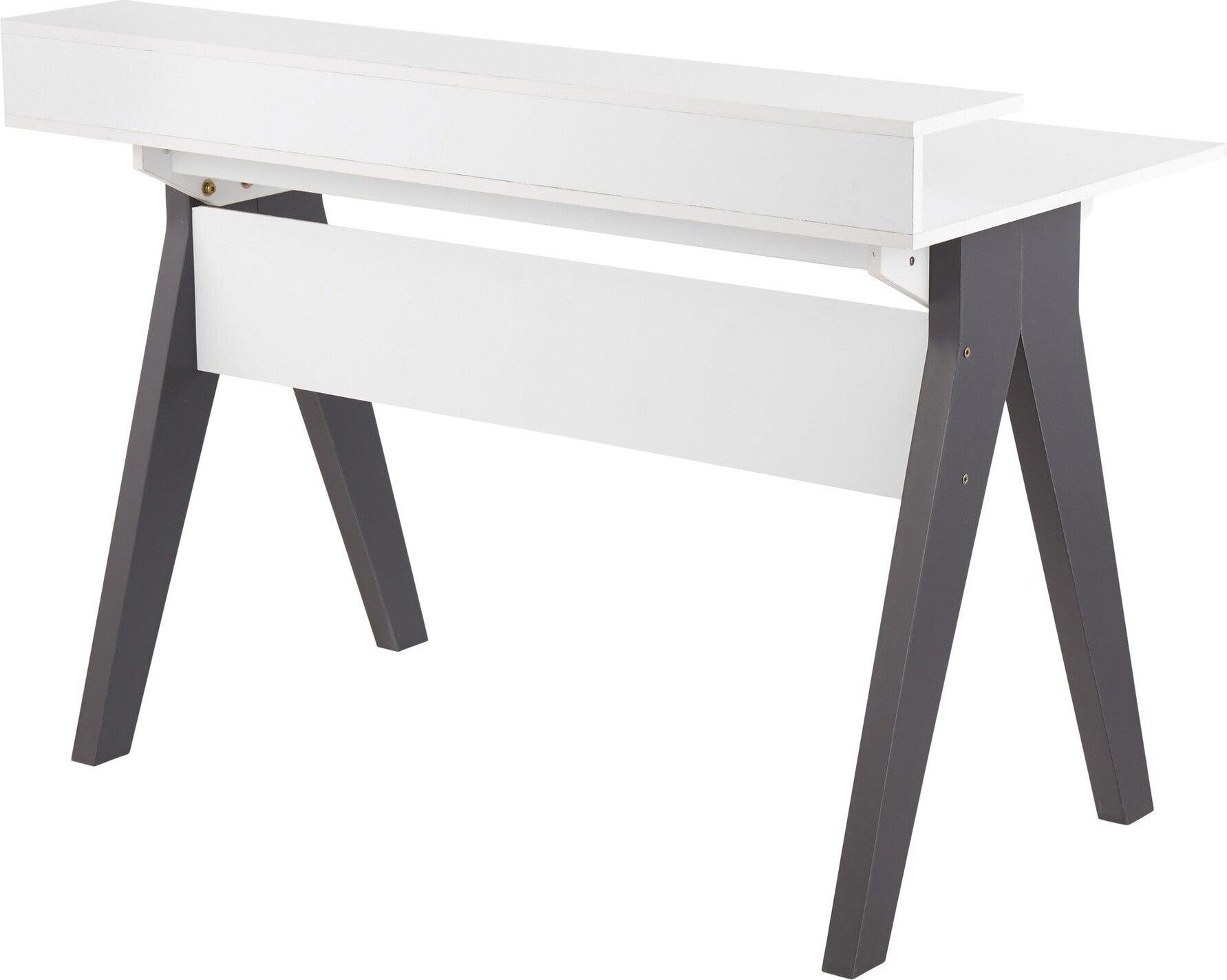 Lumisource Desks - Wishbone Desk Gray & White