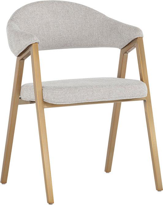 SUNPAN Dining Chairs - Burgos Dining Armchair - Belfast Heather Grey