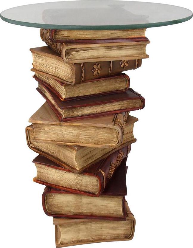 Design Toscano Side & End Tables - Power Of Books Side Table