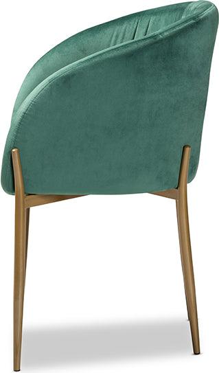 Wholesale Interiors Dining Chairs - Ballard Glamour Dining Chair Green & Gold