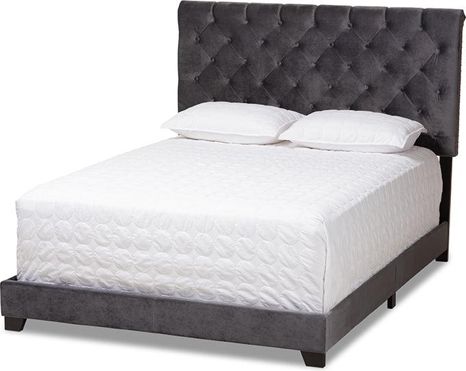 Wholesale Interiors Beds - Candace King Bed Dark Gray