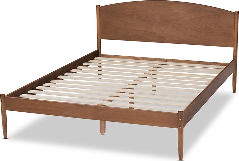 Wholesale Interiors Beds - Leanora Queen Bed Ash walnut