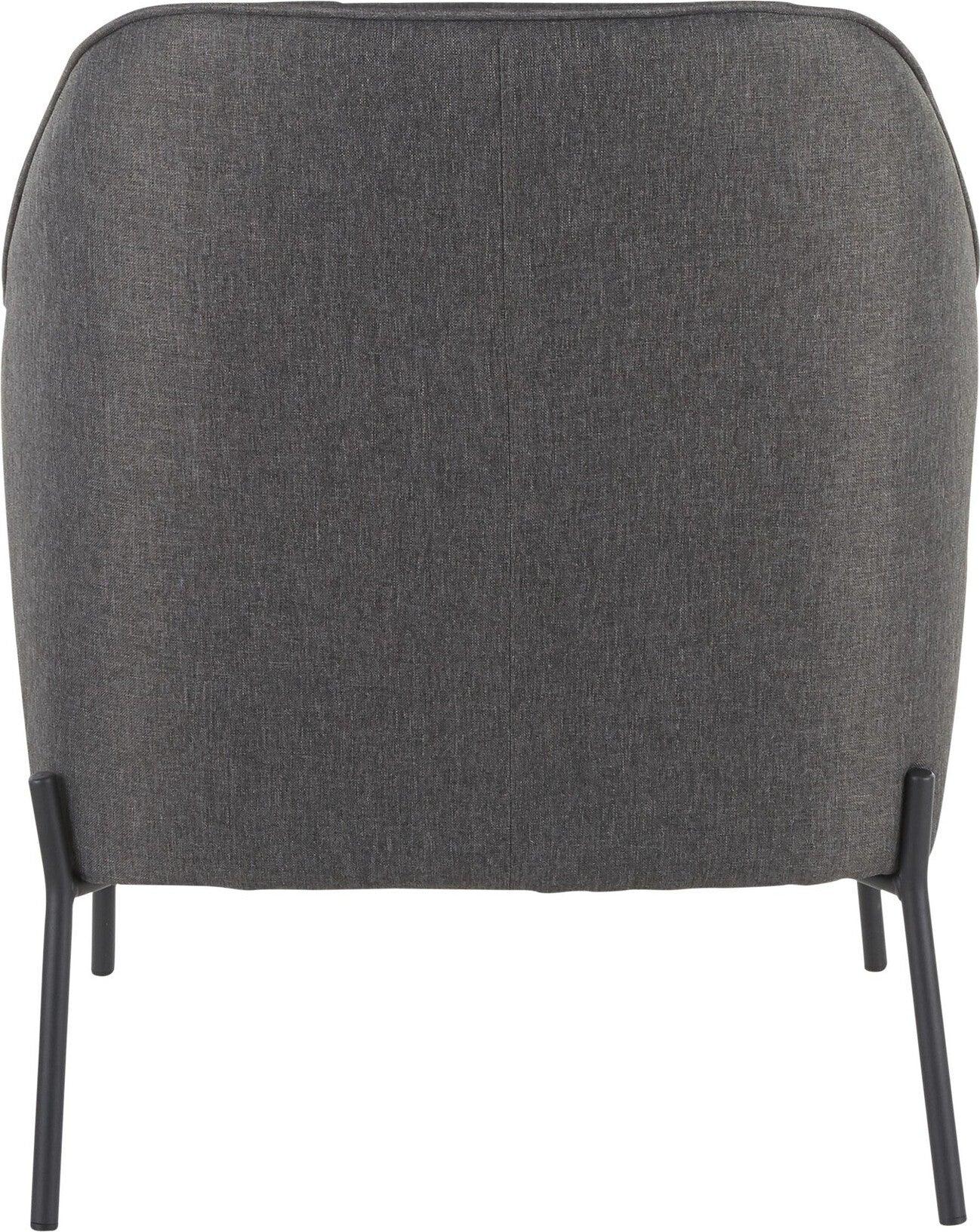 Lumisource Accent Chairs - Daniella Accent Chair Black & Charcoal