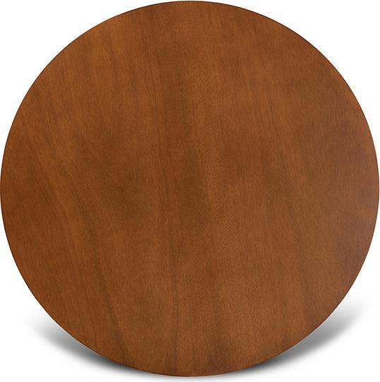 Wholesale Interiors Dining Sets - Ariane Grey Fabric Upholstered and Walnut Brown Finished Wood 5-Piece Dining Set