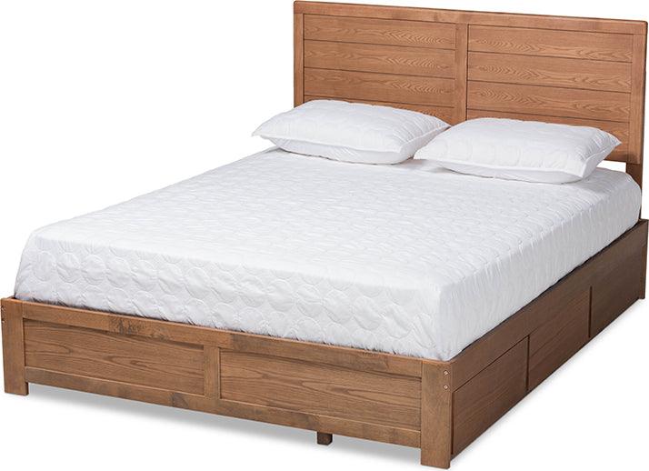 Wholesale Interiors Beds - Lisa Full Storage Bed Ash walnut