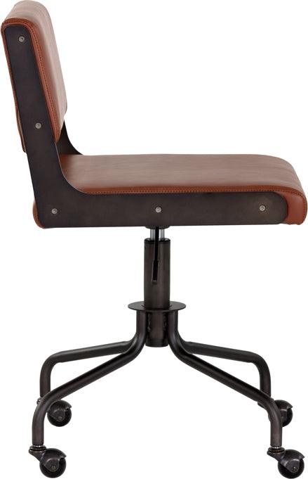 SUNPAN Task Chairs - Davis Office Chair Dark Bronze Rust Tan
