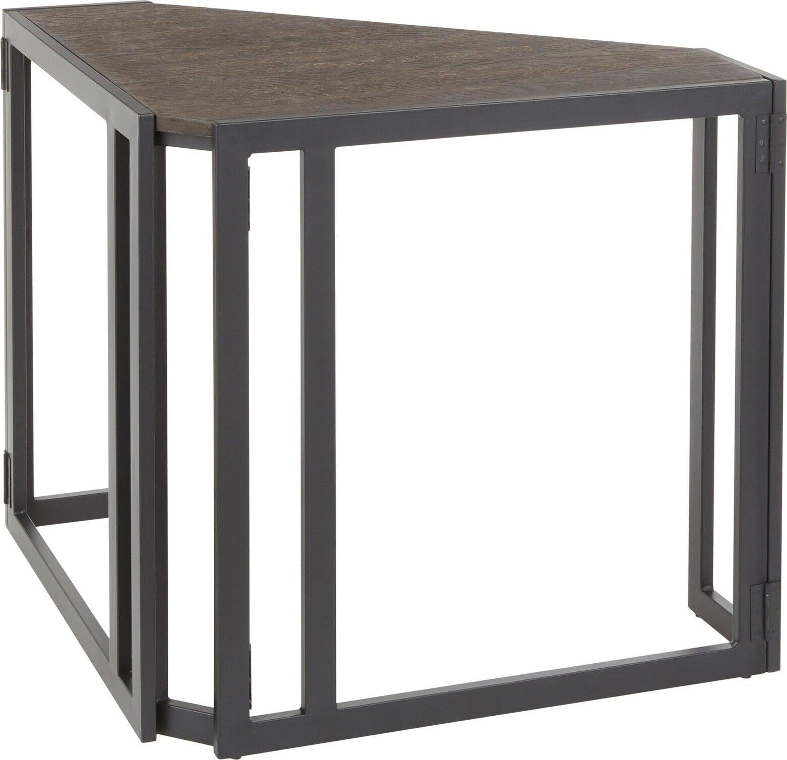 Lumisource Desks - Roman Corner Desk Black & Espresso