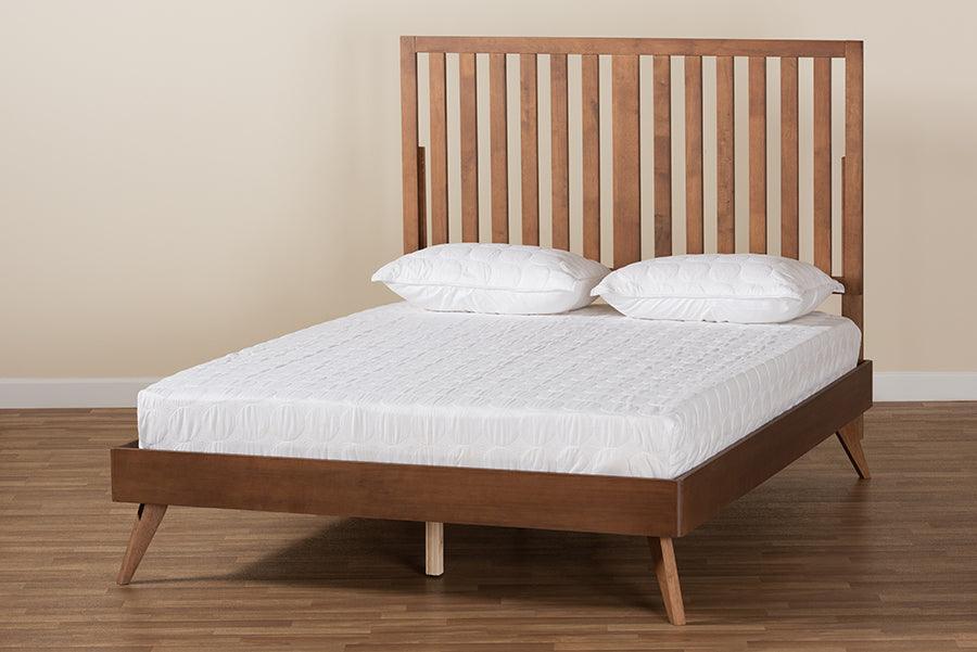 Wholesale Interiors Beds - Saki Full Bed Walnut Brown