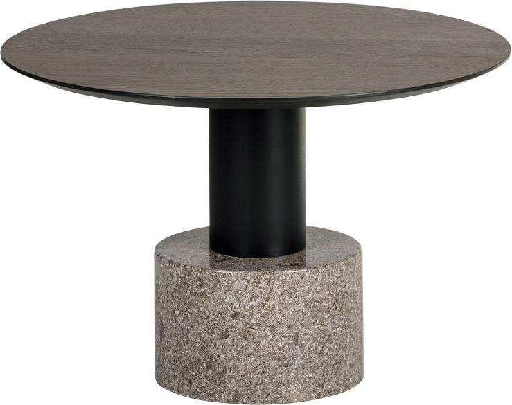 SUNPAN Coffee Tables - Monaco Coffee Table - Black - Grey Marble / Raw Umber