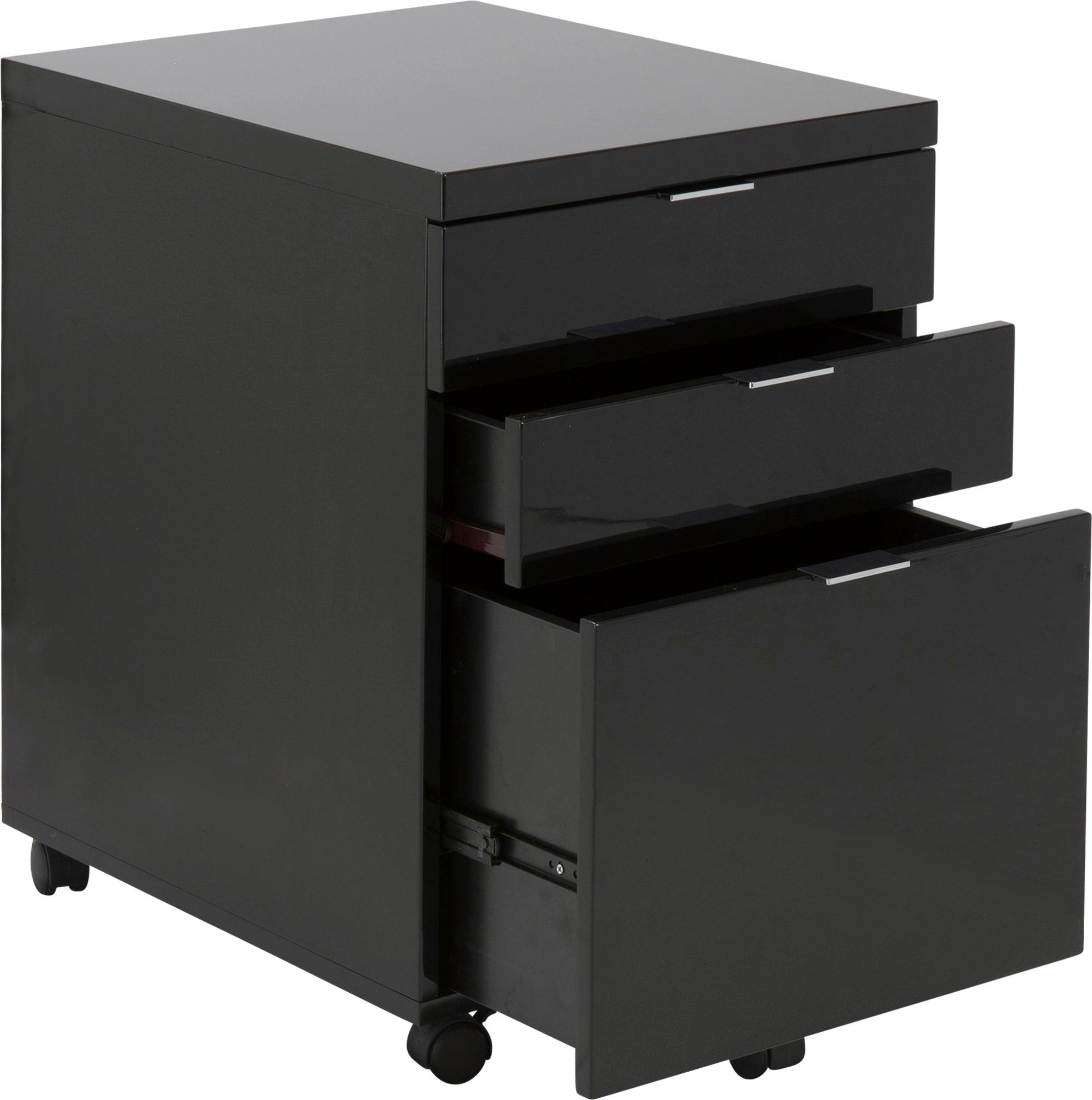 Euro Style File Cabinets - Gilbert File Cabinet Black