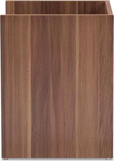 Wholesale Interiors Nightstands & Side Tables - Vanda Nightstand Black/Walnut Brown