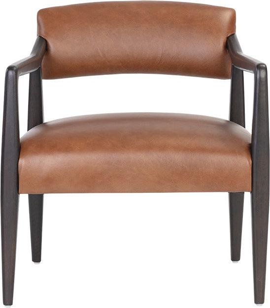 SUNPAN Accent Chairs - Keagan Lounge Chair Shalimar Tobacco Leather
