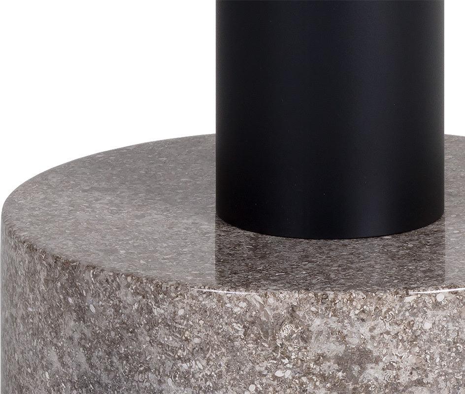 SUNPAN Side & End Tables - Monaco End Table Black Gray Marble & Raw Umber