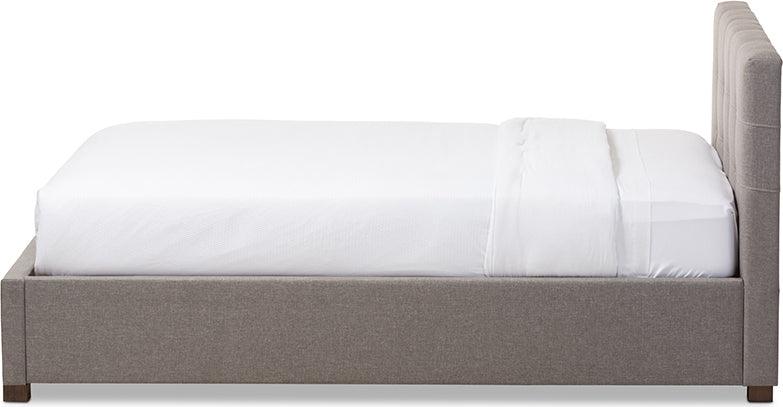 Wholesale Interiors Beds - Brandy King Bed with Storage Gray