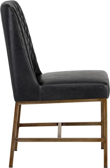 SUNPAN Dining Chairs - Leighland Dining Chair - Coal Black (Set of 2)