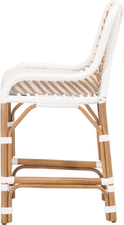 Essentials For Living Outdoor Barstools - Laguna Counter Stool White