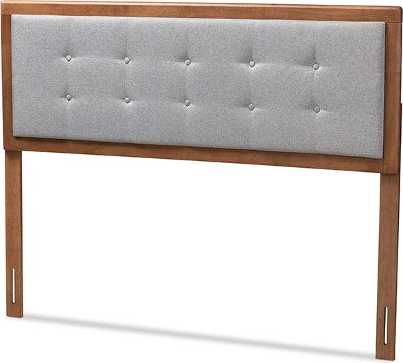 Wholesale Interiors Headboards - Sarine Queen Headboard Gray & Walnut