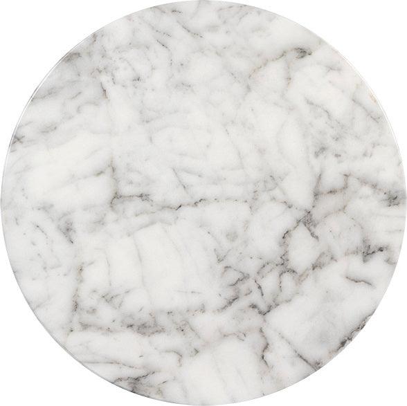 SUNPAN Side & End Tables - Lucida End Table Marble Look White