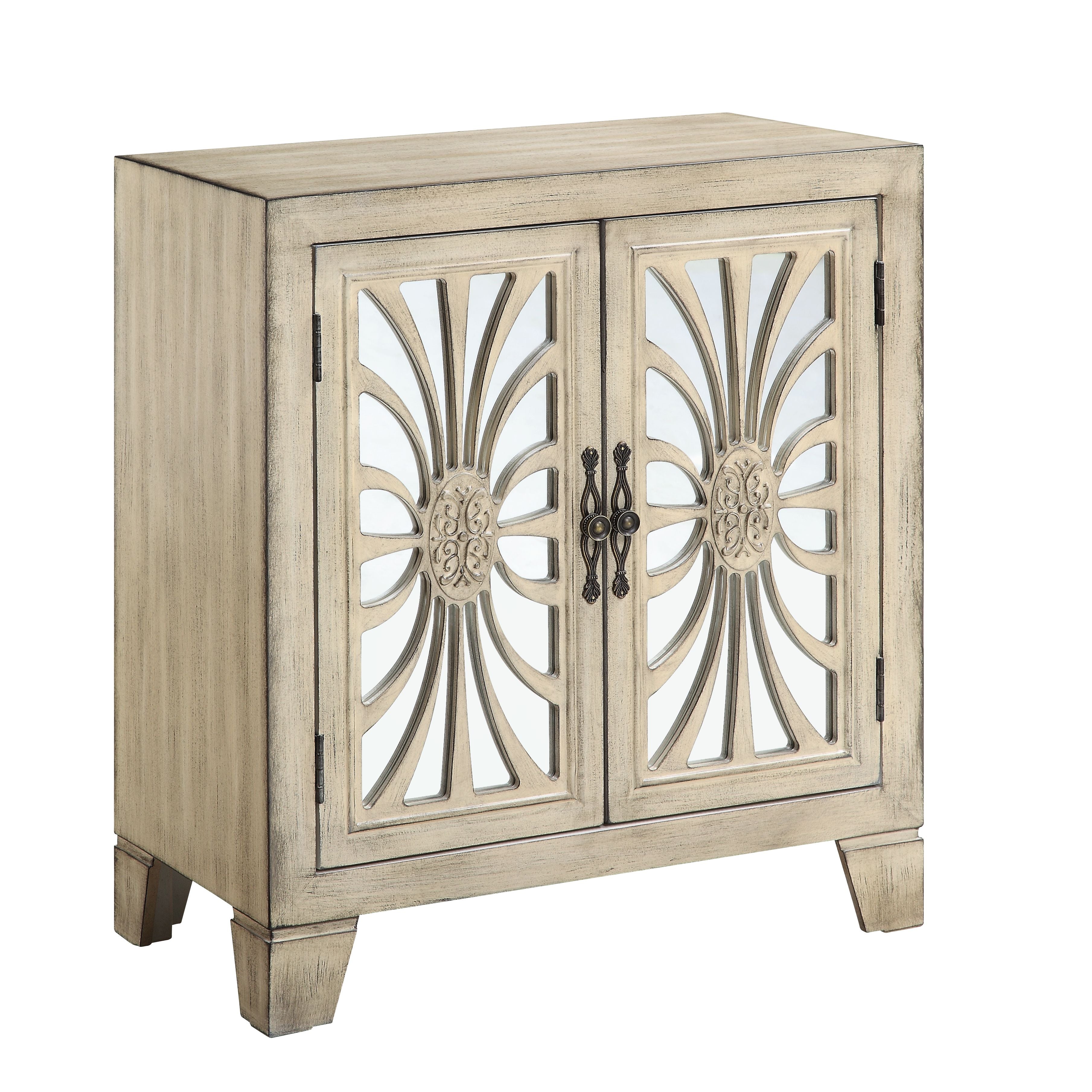 ACME Furniture Coffee Tables - ACME Nalani Console Table, Antique White