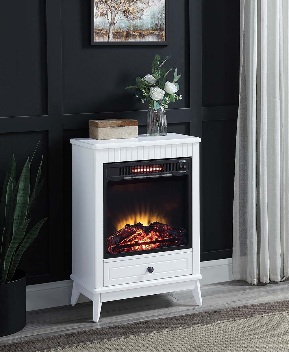 ACME Fireplaces - ACME Hamish Fireplace, White Finish