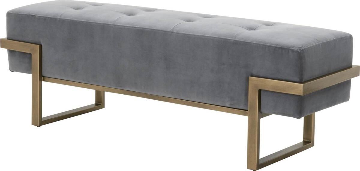 Essentials For Living Benches - Fiona Upholstered Bench Brass