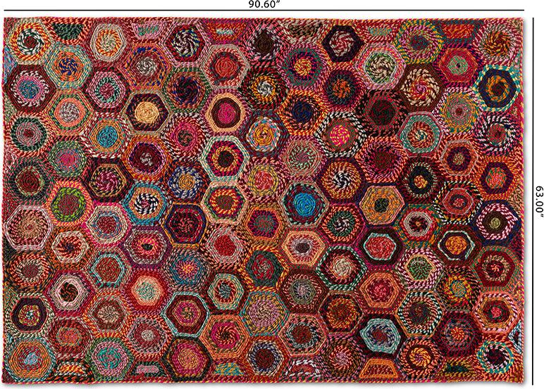 Wholesale Interiors Indoor Rugs - Adailo Modern and Contemporary Multi-Colored Handwoven Fabric Area Rug