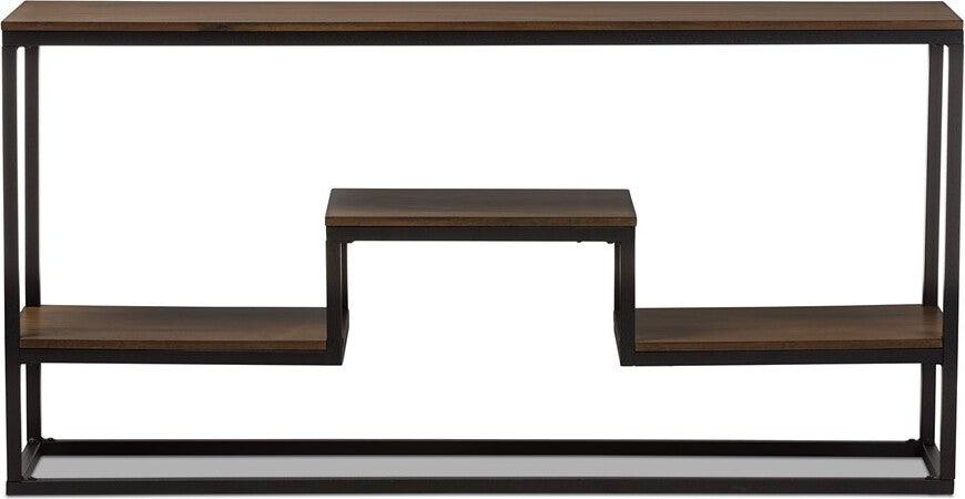 Wholesale Interiors Consoles - Doreen Console Table Distressed Ash & Black