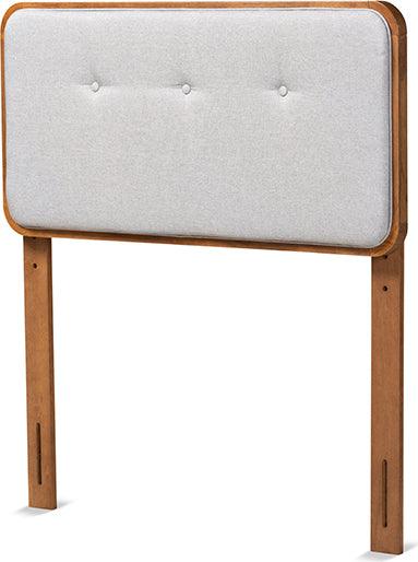 Wholesale Interiors Headboards - Palina Twin Headboard Light Gray & Walnut