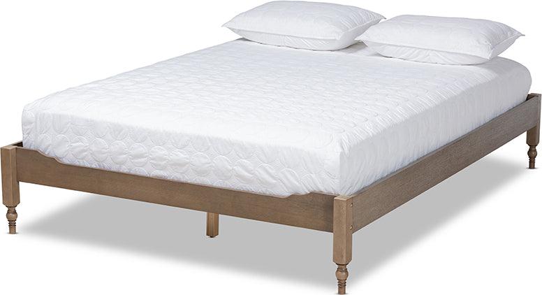 Wholesale Interiors Beds - Laure Queen Bed Weathered Gray