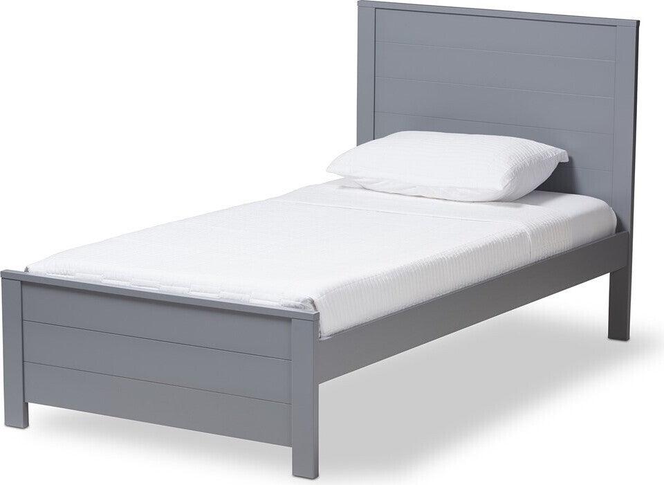 Wholesale Interiors Beds - Catalina Twin Bed Gray