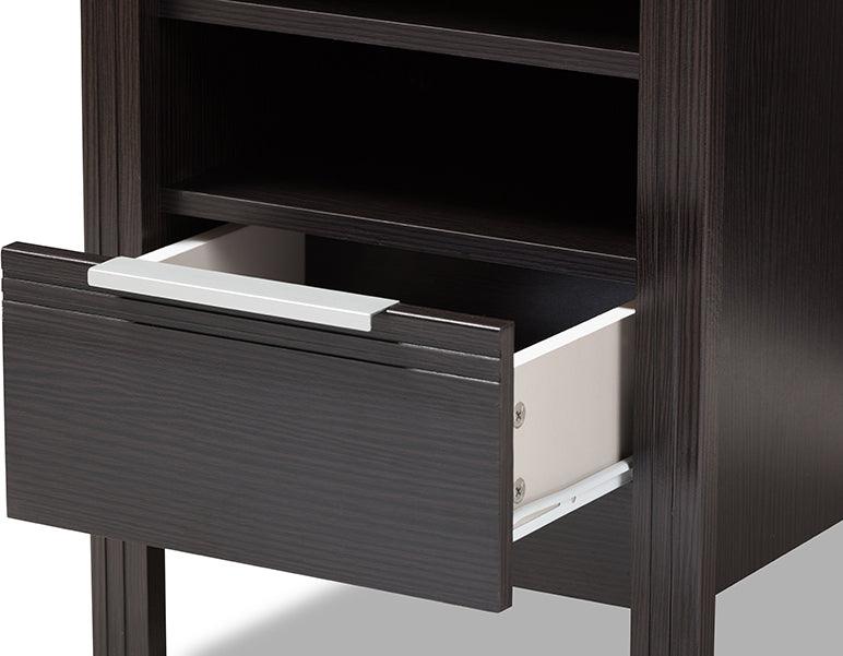 Wholesale Interiors Nightstands & Side Tables - Hamish Nightstand Wenge Dark Brown
