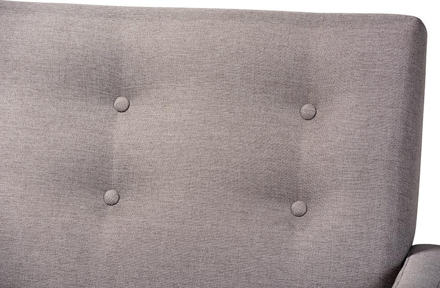 Wholesale Interiors Sofas & Couches - Perris Sofa Light Gray & Walnut
