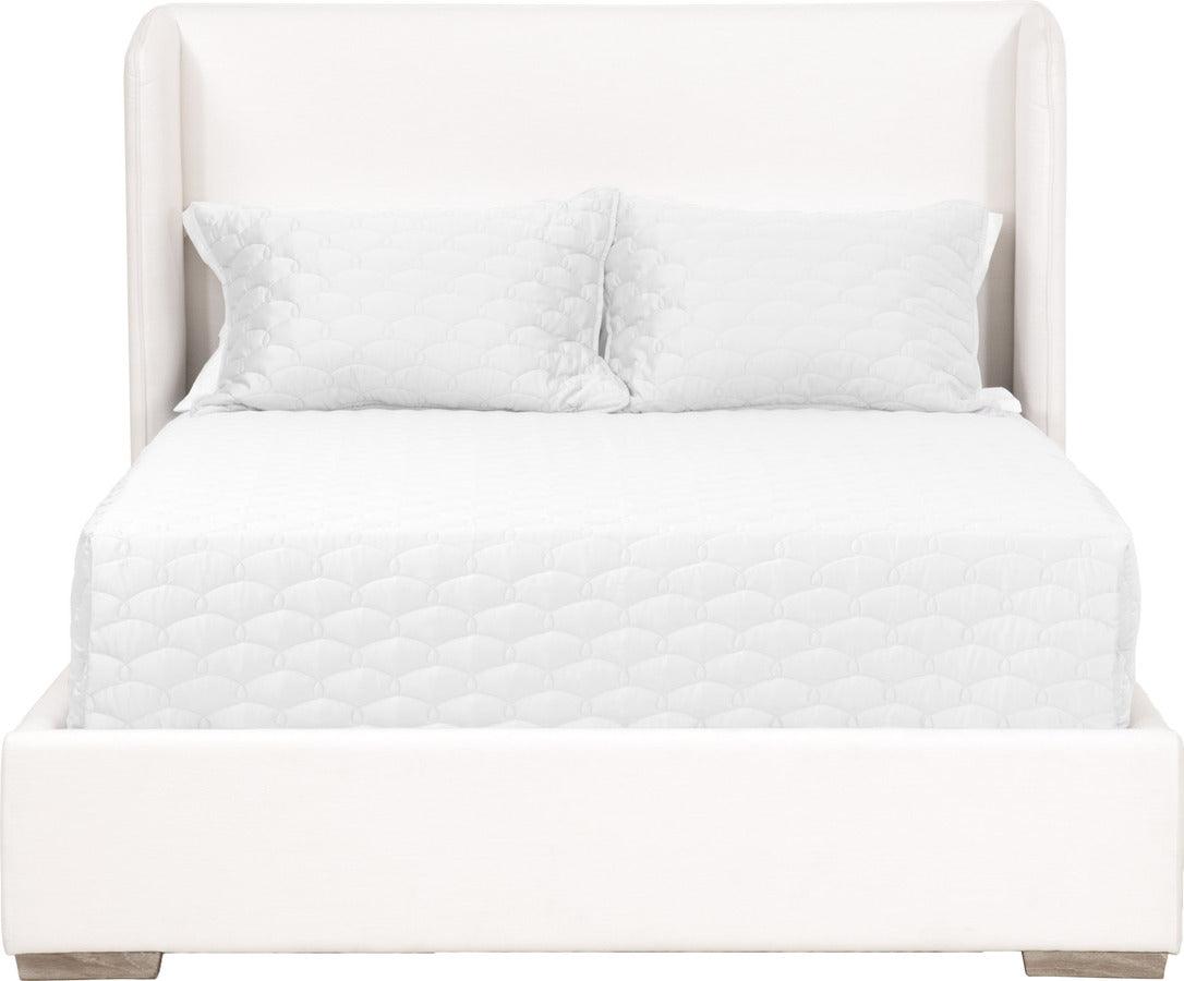 Essentials For Living Beds - Stewart Standard King Bed LiveSmart Peyton-Pearl, Natural Gray Oak
