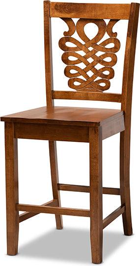 Wholesale Interiors Dining Sets - Gervais Walnut Brown Finished Wood 5-Piece Pub Set