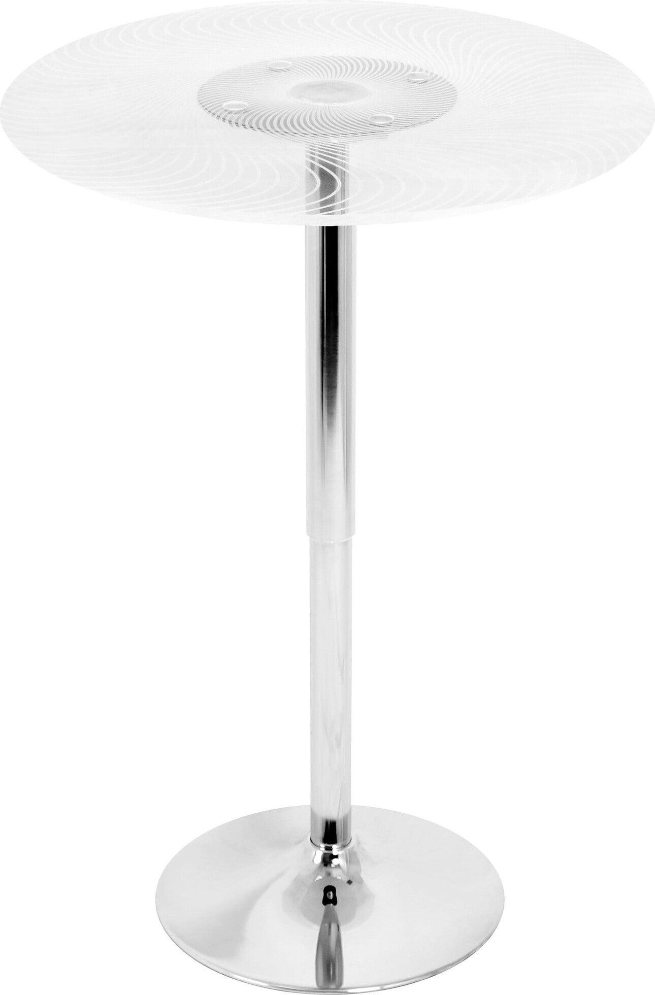 Lumisource Bar Tables - Spyra Contemporary Light Up Adjustable Bar Table