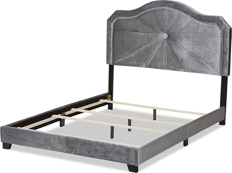 Wholesale Interiors Beds - Embla Queen Bed Gray