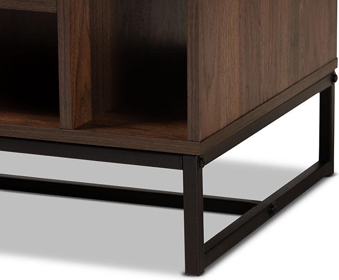 Wholesale Interiors Coffee Tables - Flannery Coffee Table Walnut & black