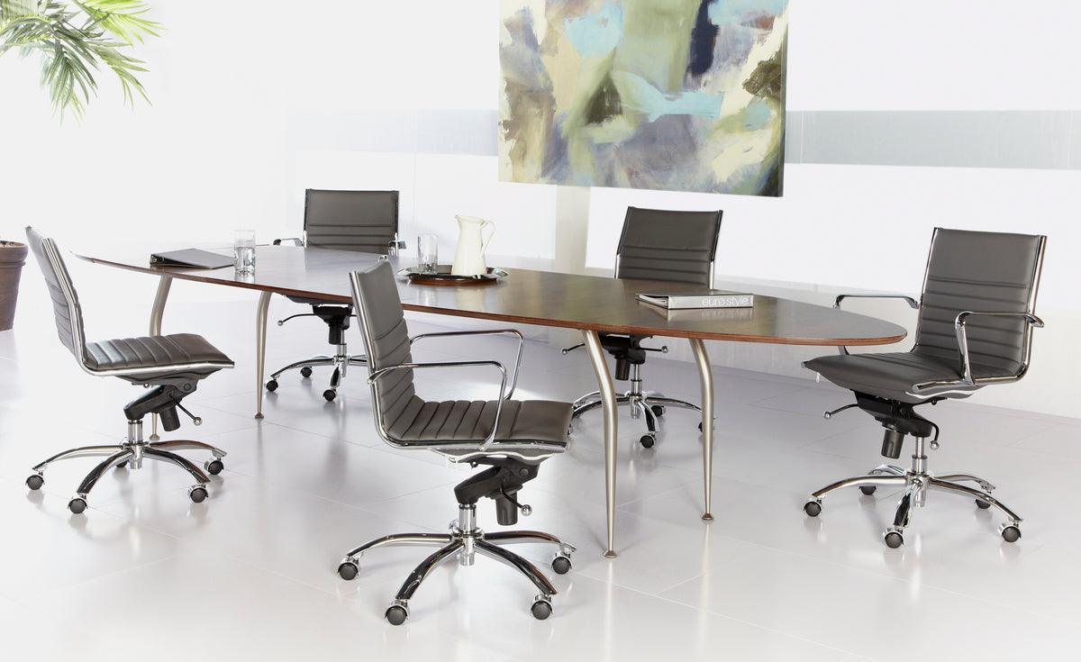 Euro Style Task Chairs - Dirk Low Back Task Chair w/o Armrests Black