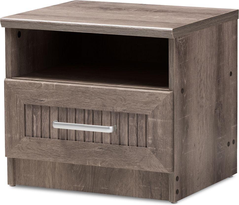 Wholesale Interiors Nightstands & Side Tables - Gallia Nightstand Oak Brown