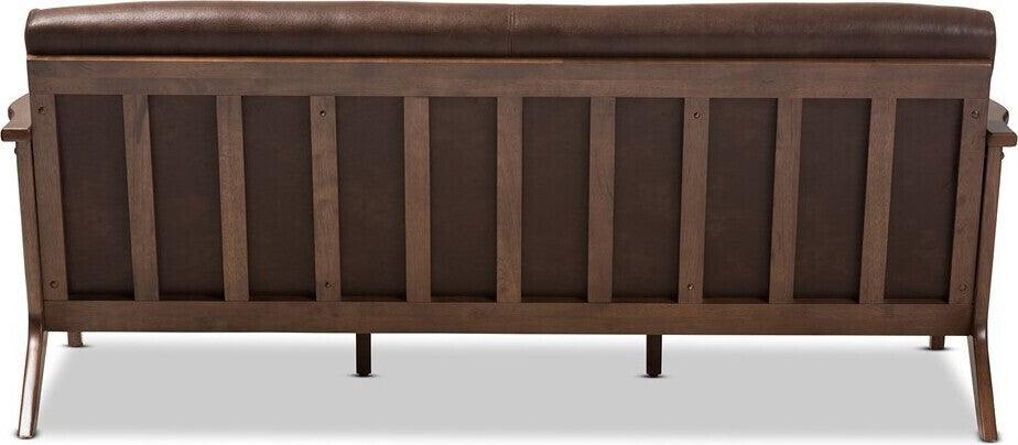 Wholesale Interiors Sofas & Couches - Bianca Sofa Walnut & Dark Brown