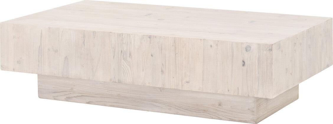Essentials For Living Coffee Tables - Montauk Coffee Table White Wash Pine