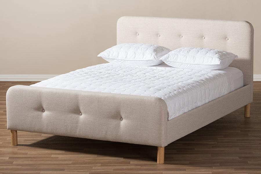 Wholesale Interiors Beds - Samson Full Bed Light Beige