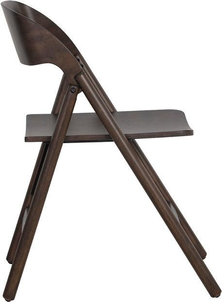 SUNPAN Dining Chairs - Ronny Folding Dining Chair - Walnut (Set of 2)